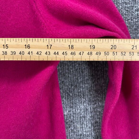 Neiman Marcus Cashmere Cardigan Sweater Womens S Pink Purple Button Up Preppy - Picture 6 of 7